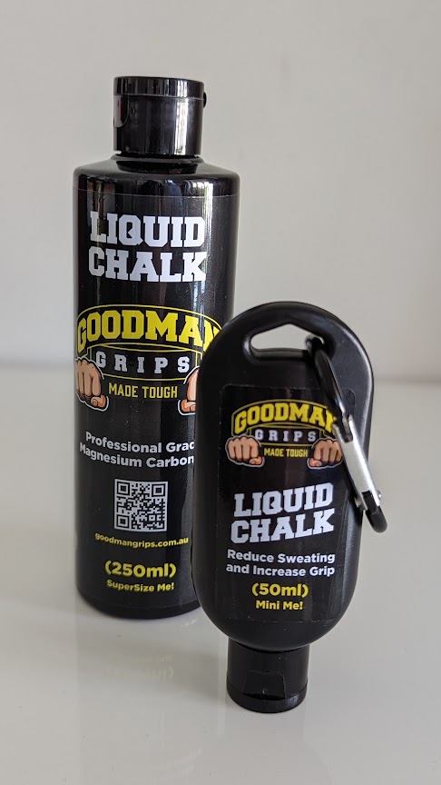 Liquid Chalk Bundle: 250ml + 50ml with Carabiner – Goodman Grips