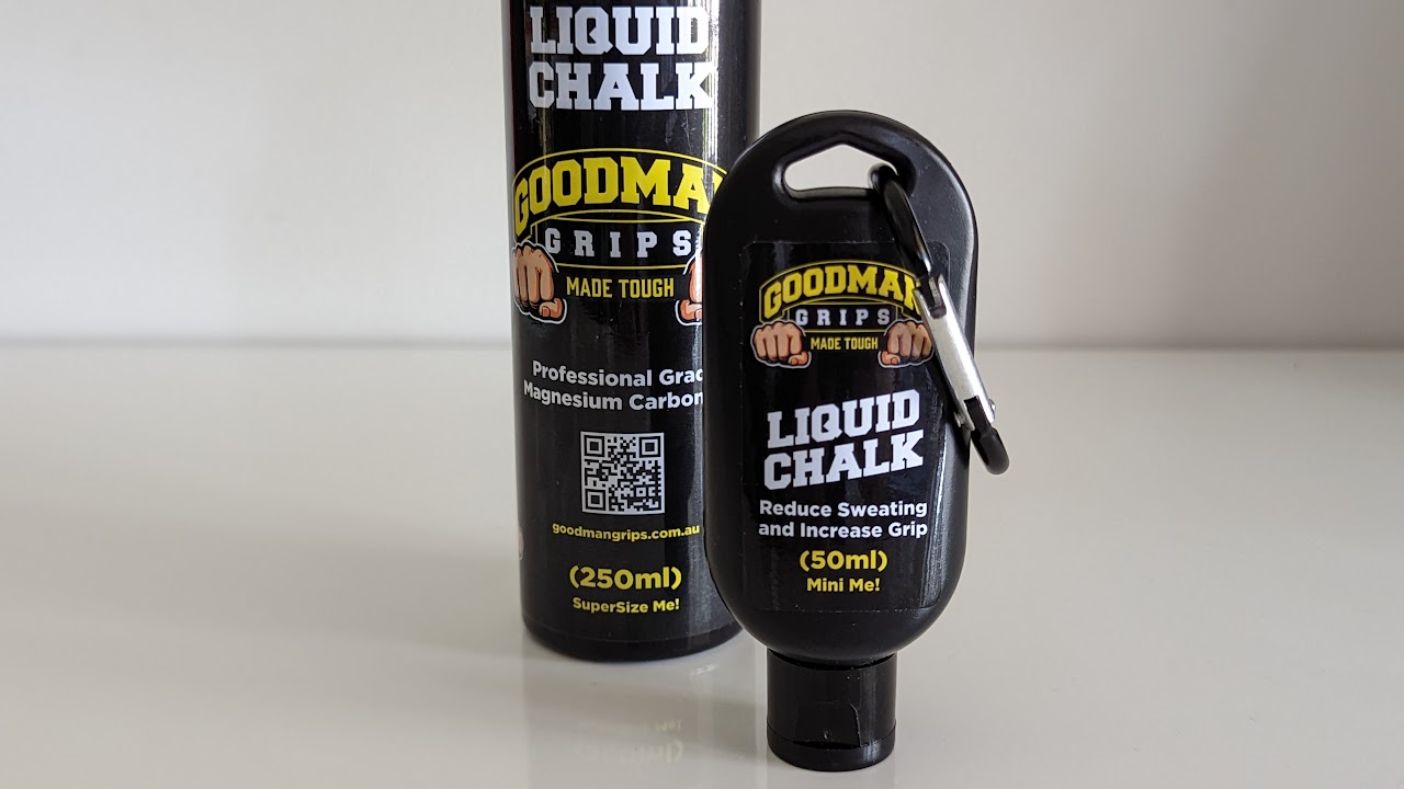 Liquid Chalk Bundle: 250ml + 50ml with Carabiner – Goodman Grips (image 2)