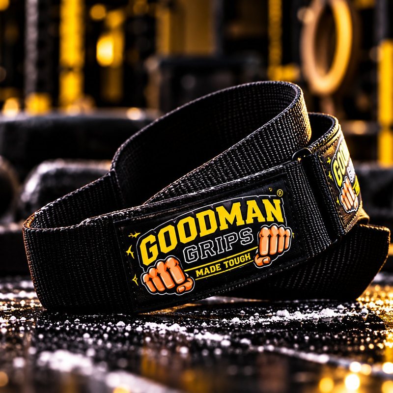 Goodman Grips - Nylon Sling (60cm) Black with Goodman Grips Logo